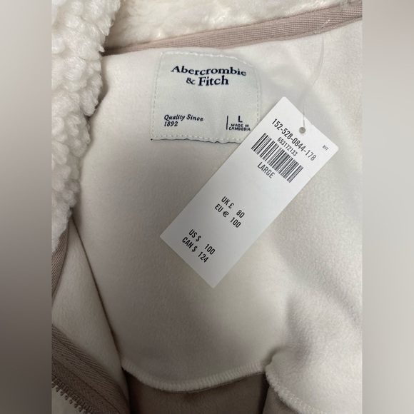 Abercrombie Mixed Sherpa Jacket - Picture 4 of 4